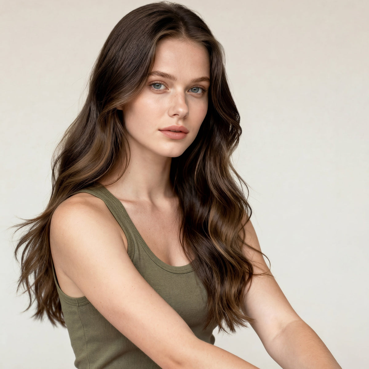 Classic weft - Dark Chocolate Brown Balayage 1A+4