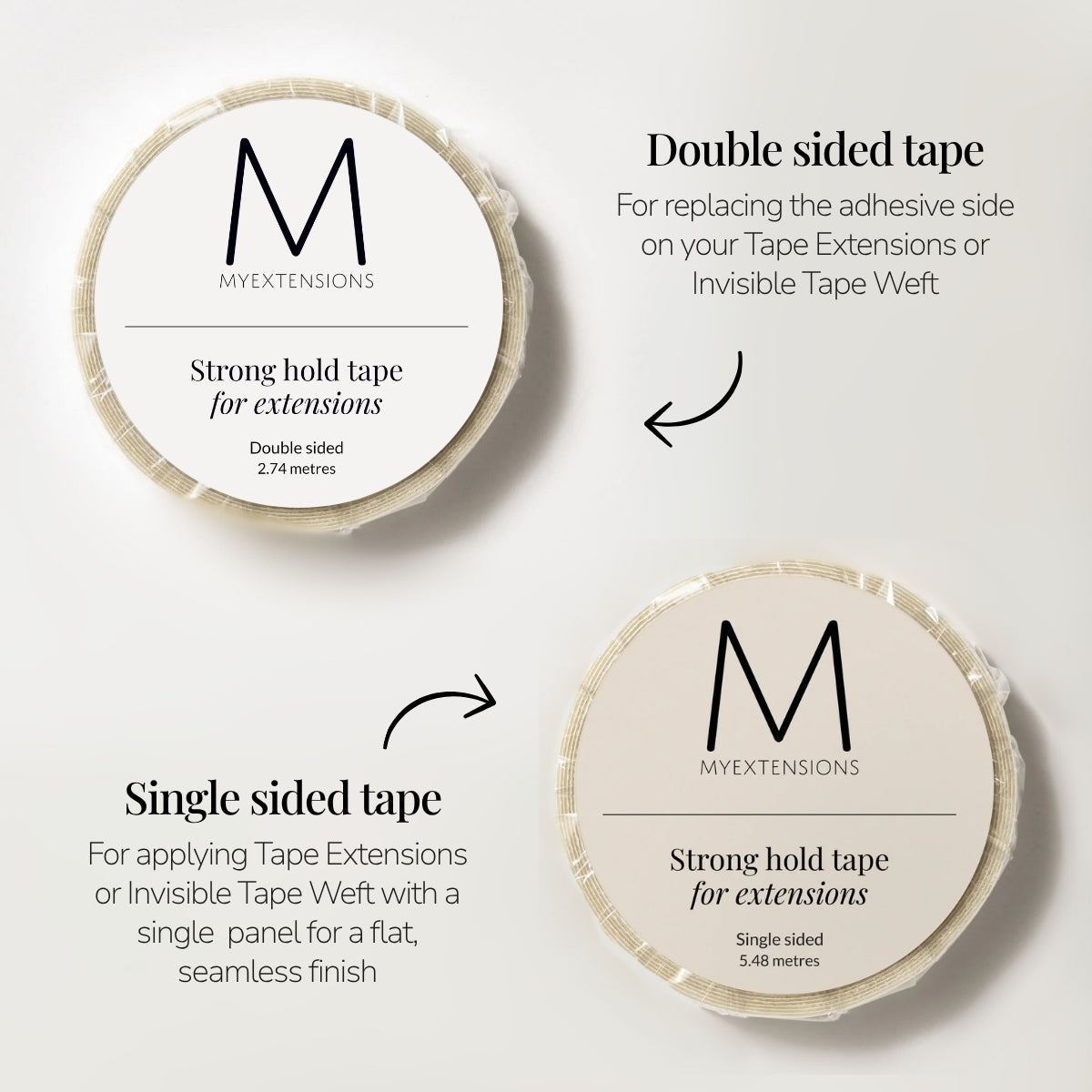Double Sided Tape for Extensions - Roll