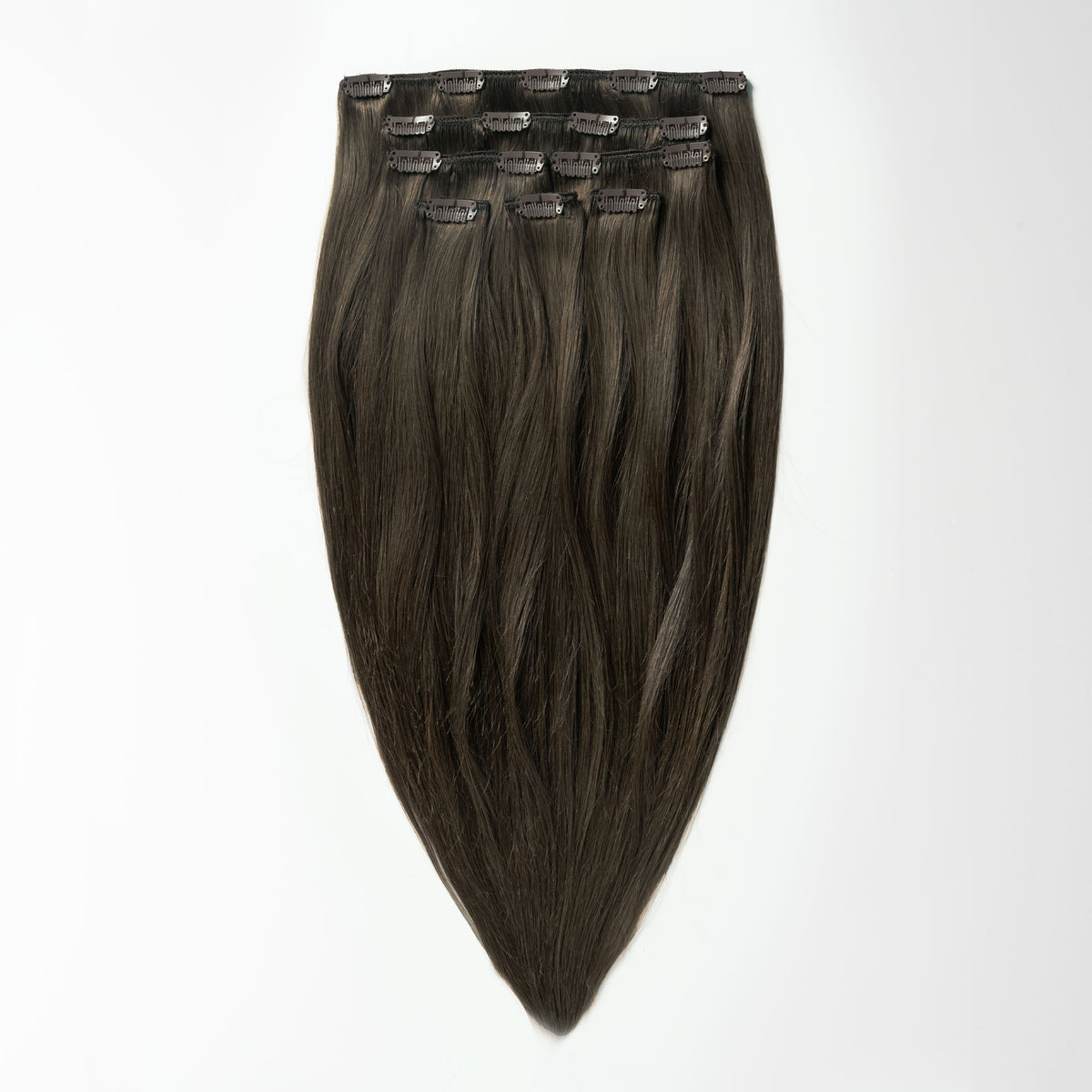 Classic clip in - Extra Dark Ash Brown 1C