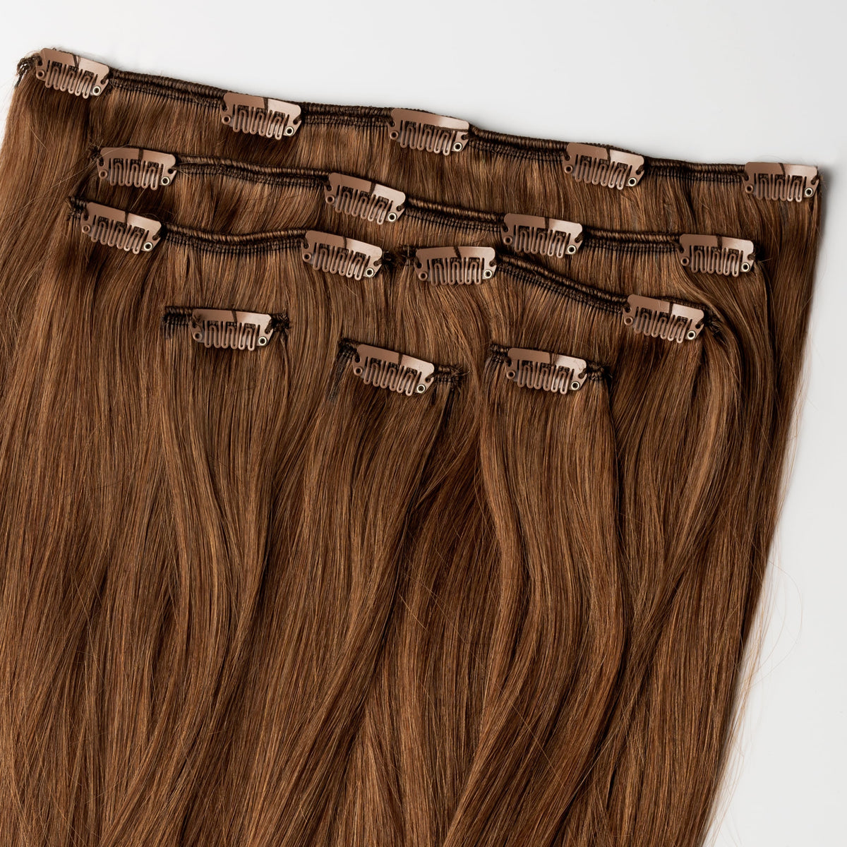 Classic clip in - Chestnut Brown 6