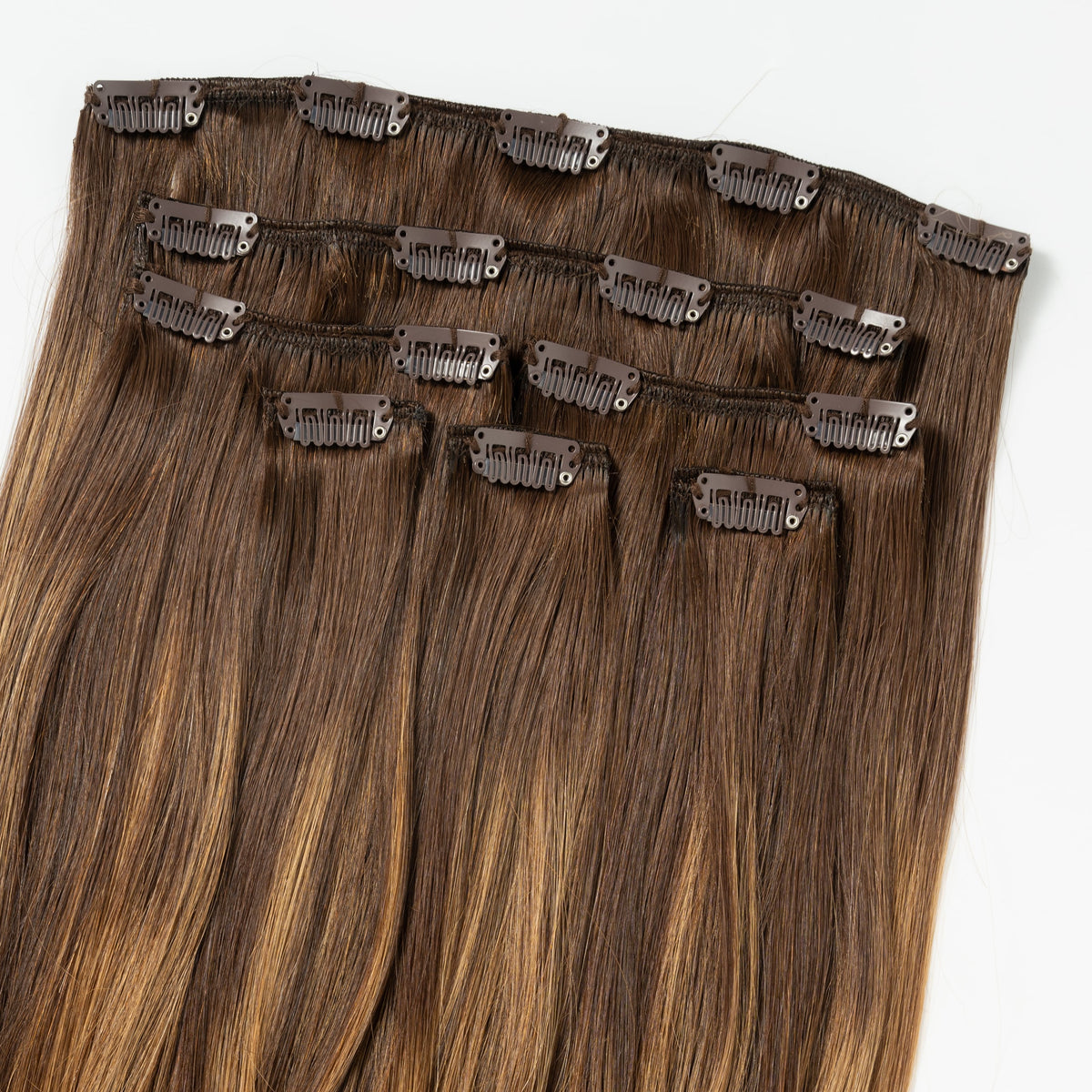 Classic clip in - Warm Brown Balayage 2+7