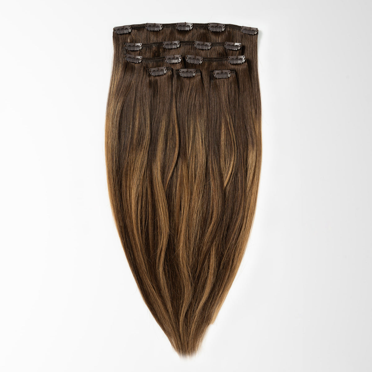 Classic clip in - Warm Brown Balayage 2+7
