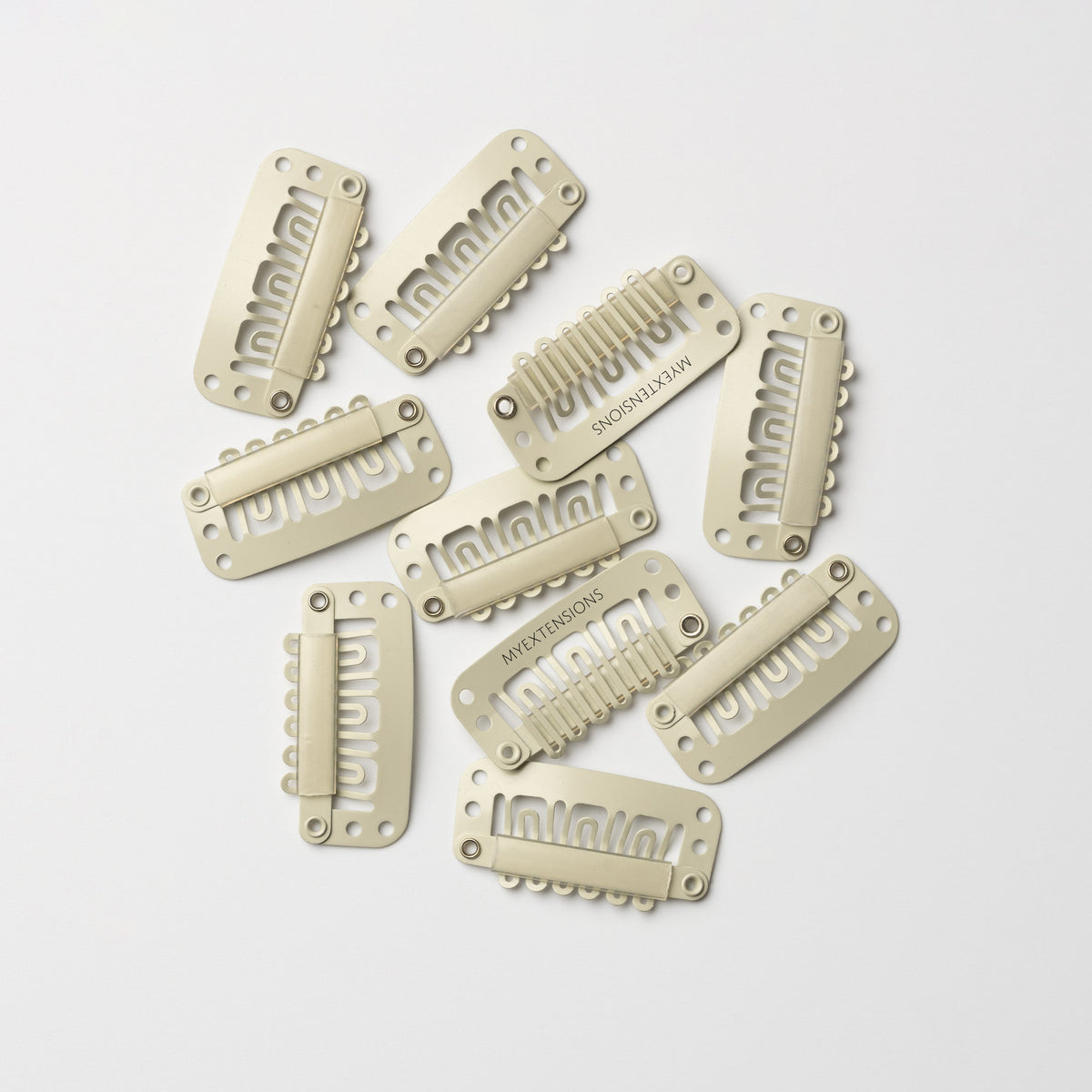 Clips for Extensions - 10 Pcs - Light