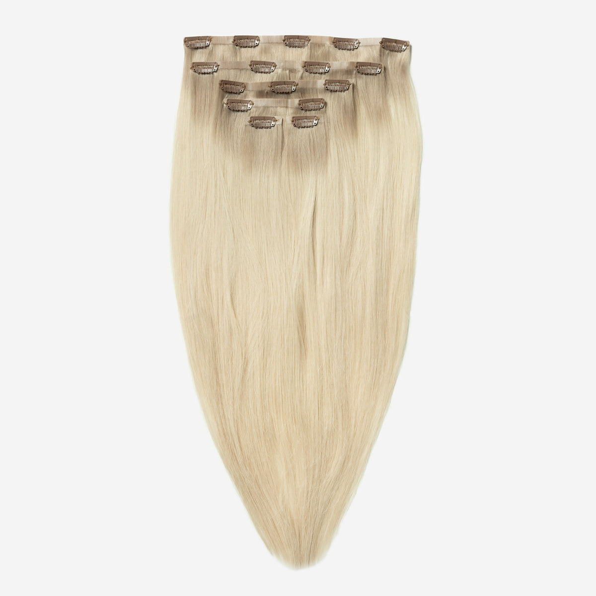 Invisible clip in - Light Ash Blonde Root 16B+60B