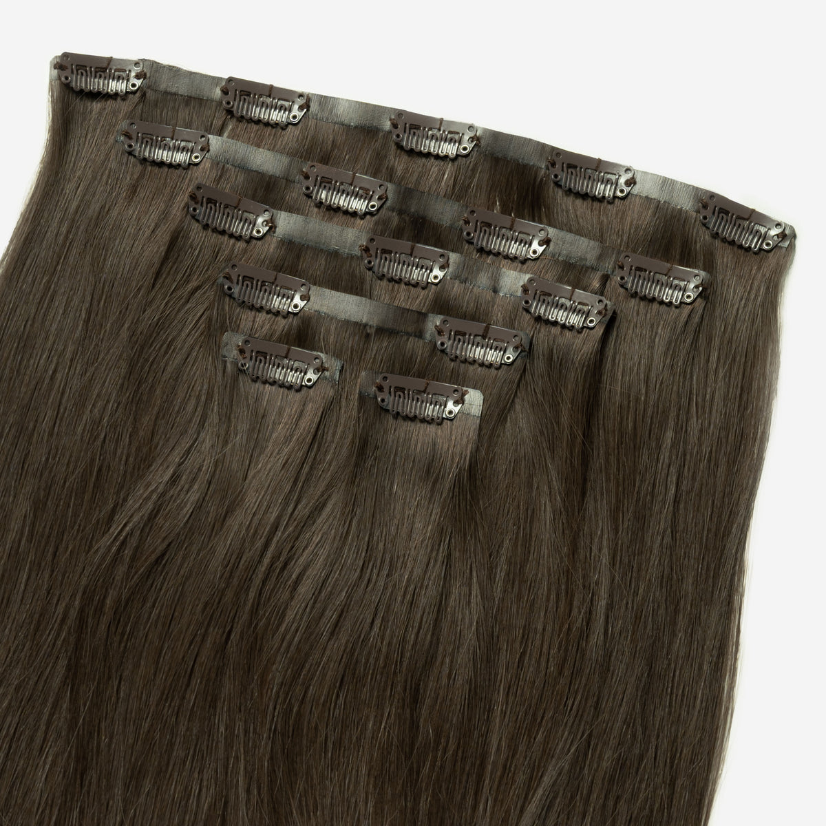 Invisible clip in - Extra Dark Ash Brown 1C