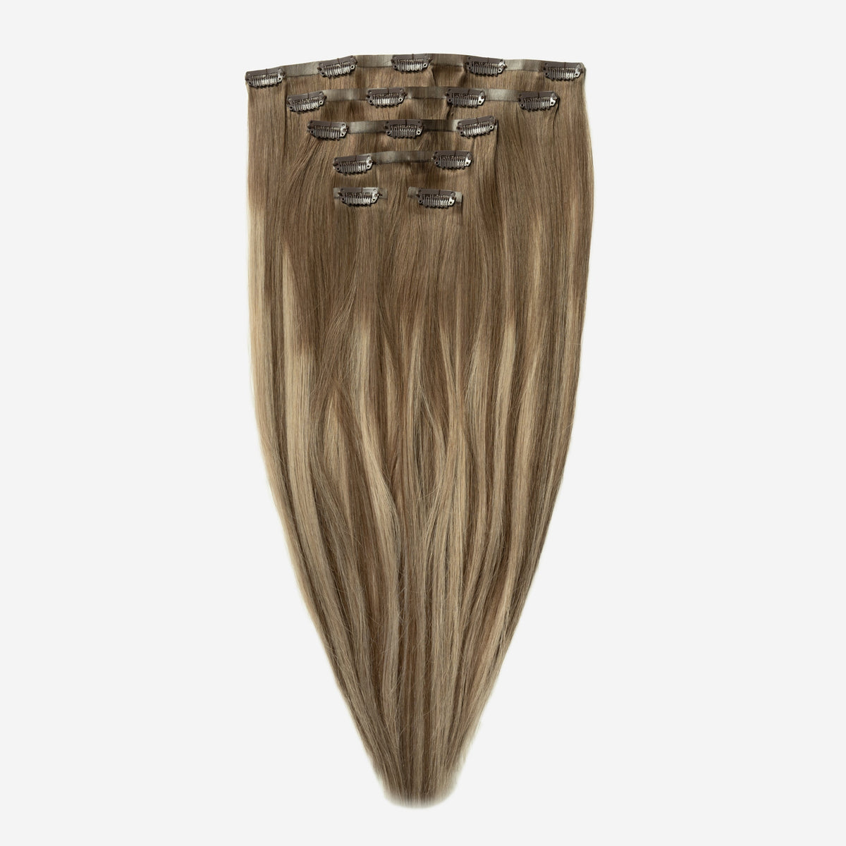 Invisible clip in - Beige Blonde Balayage 3B+16B