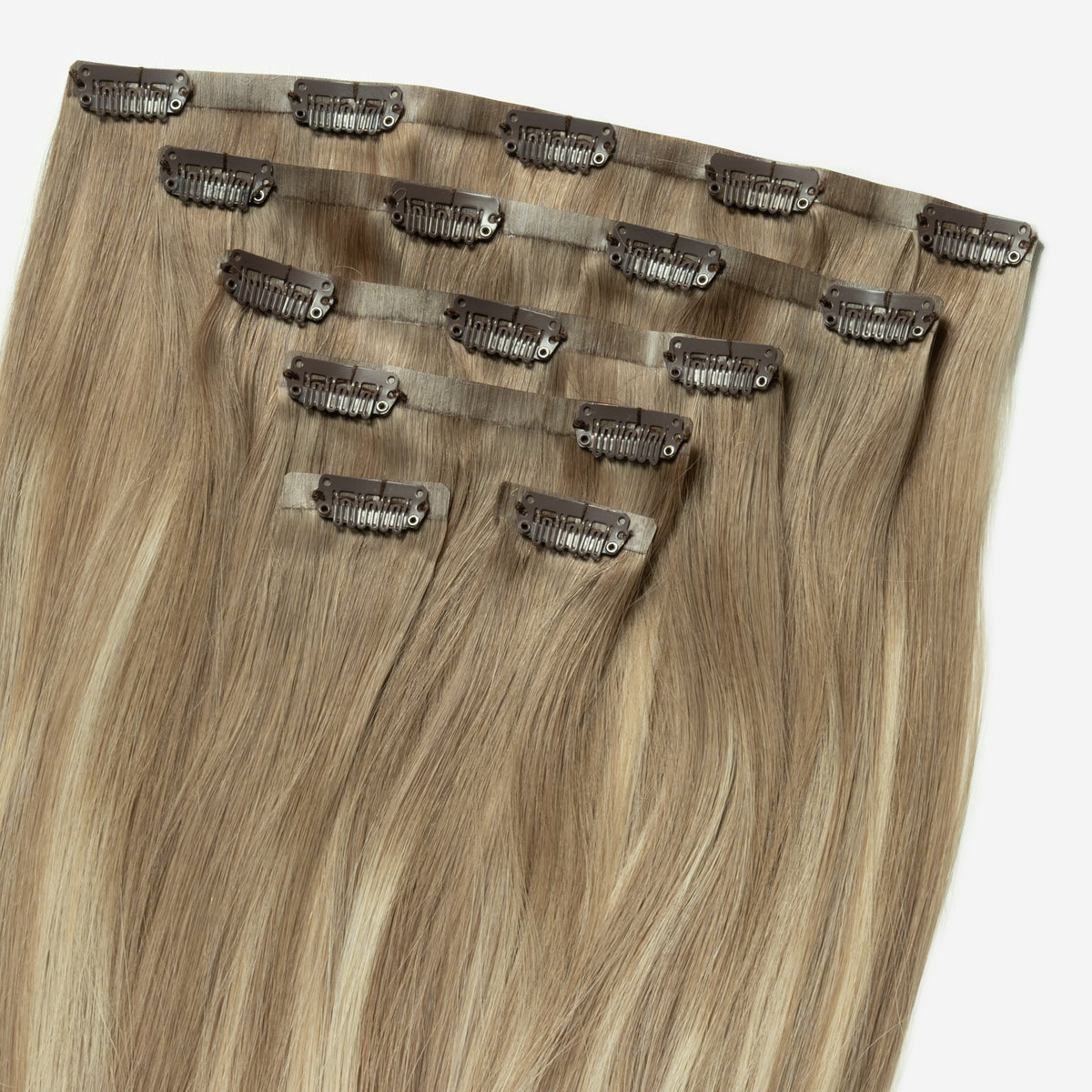 Invisible clip in - Light Ash Blonde Balayage 5B+60B