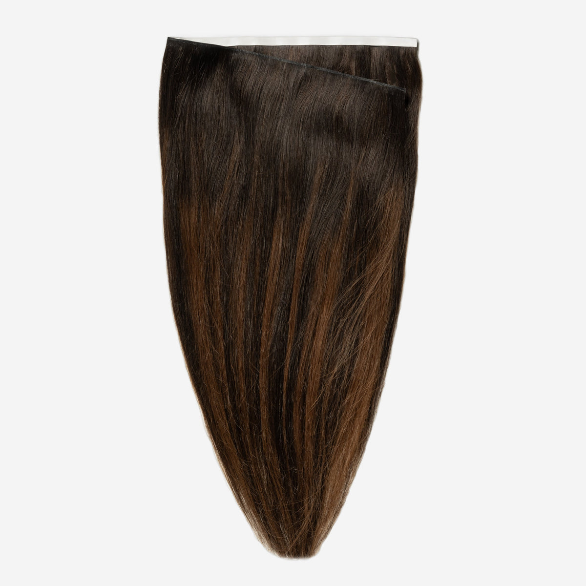 Invisible tape weft - Dark Chocolate Brown Balayage 1A+4