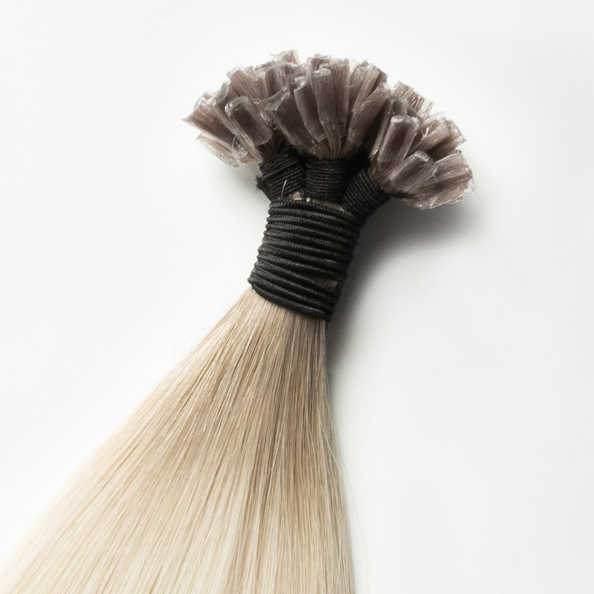 Keratin extensions - Light Ash Blonde Root 16B+60B