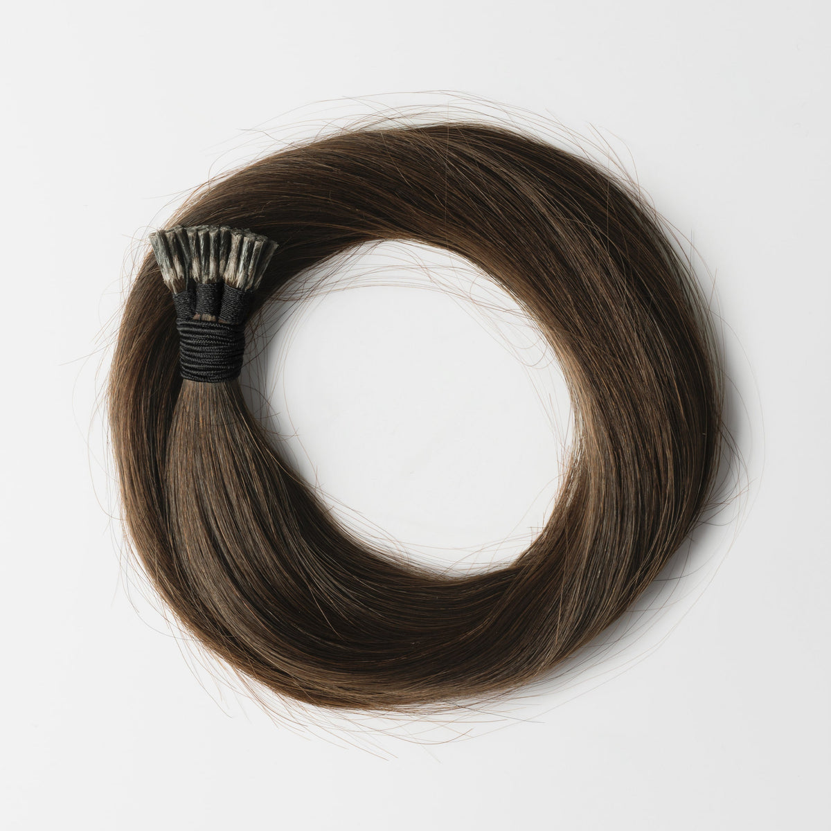 Micro ring extensions - Dark Ash Brown 2C