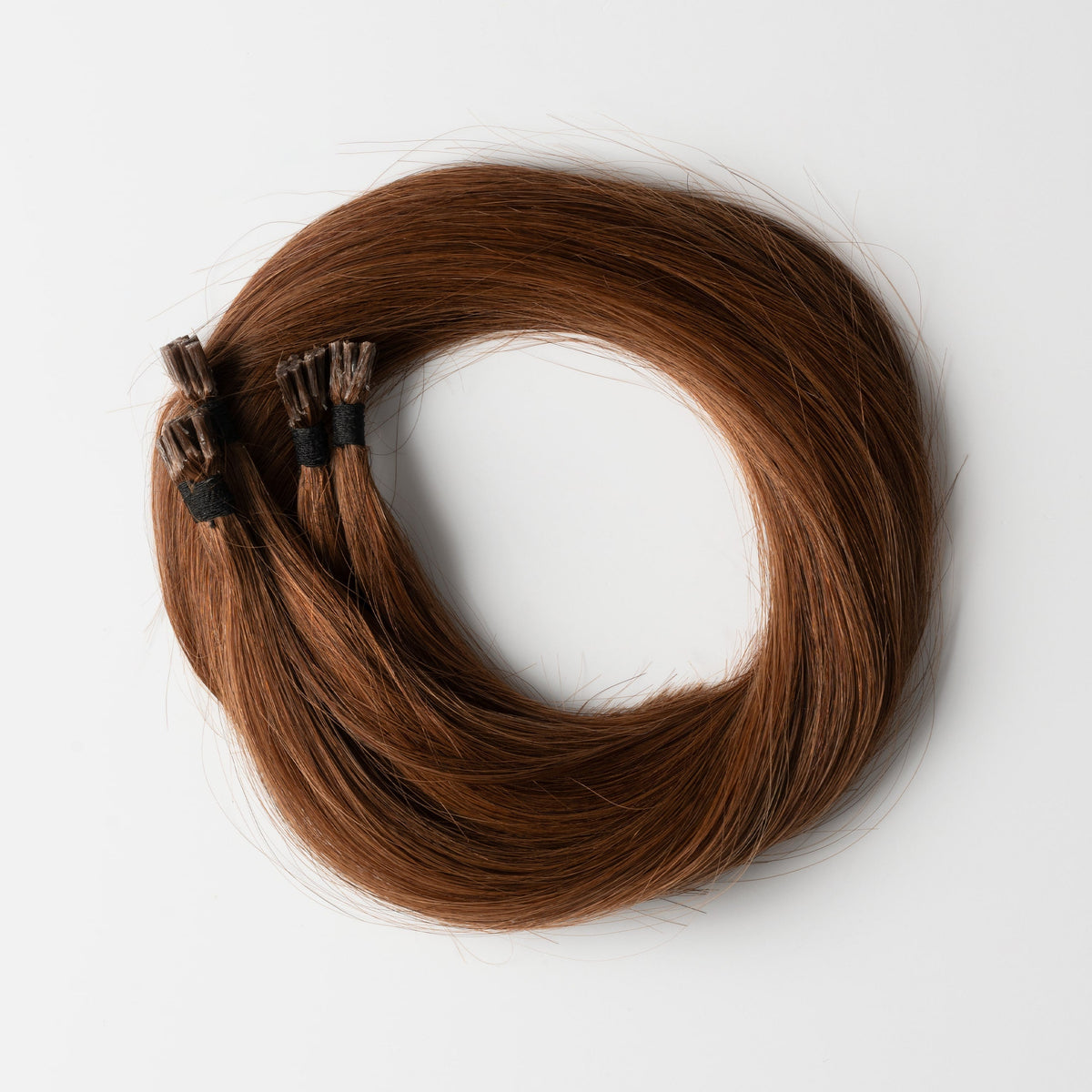 Micro ring extensions - Chestnut Brown 6