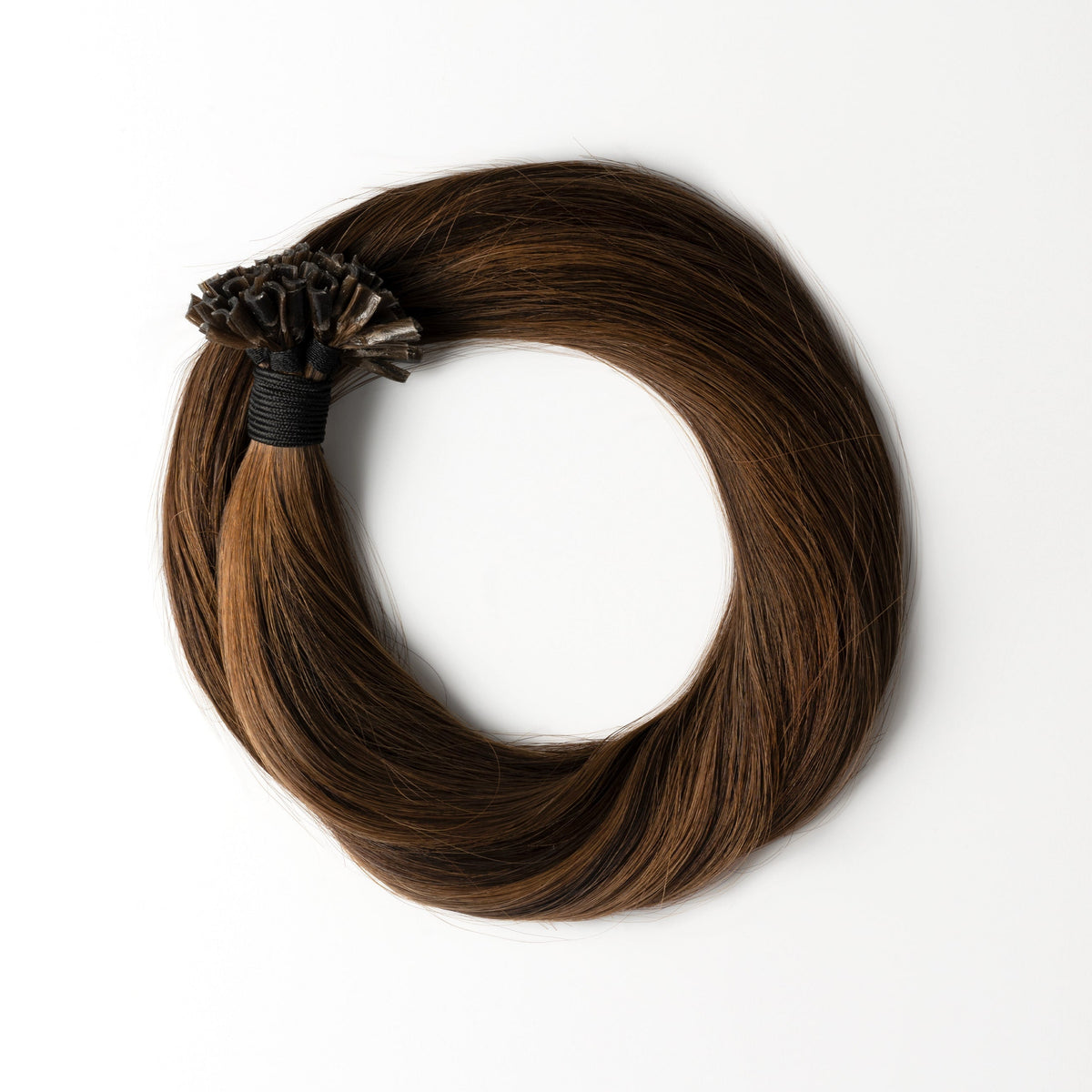 Keratin extensions - Dark Chocolate Brown Mix 1B/4