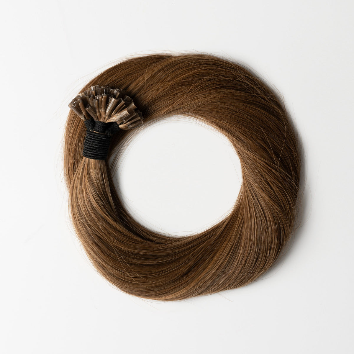 Keratin extensions - Warm Brown Mix 4/7