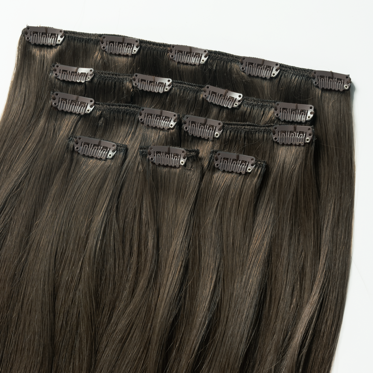 Classic clip in - Extra Dark Ash Brown 1C