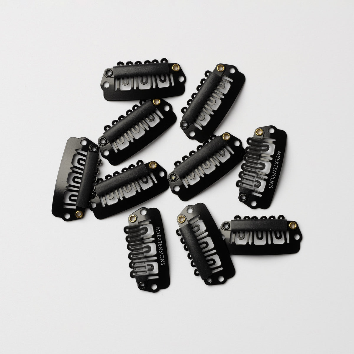 Clips for Extensions - 10 Pcs - Black