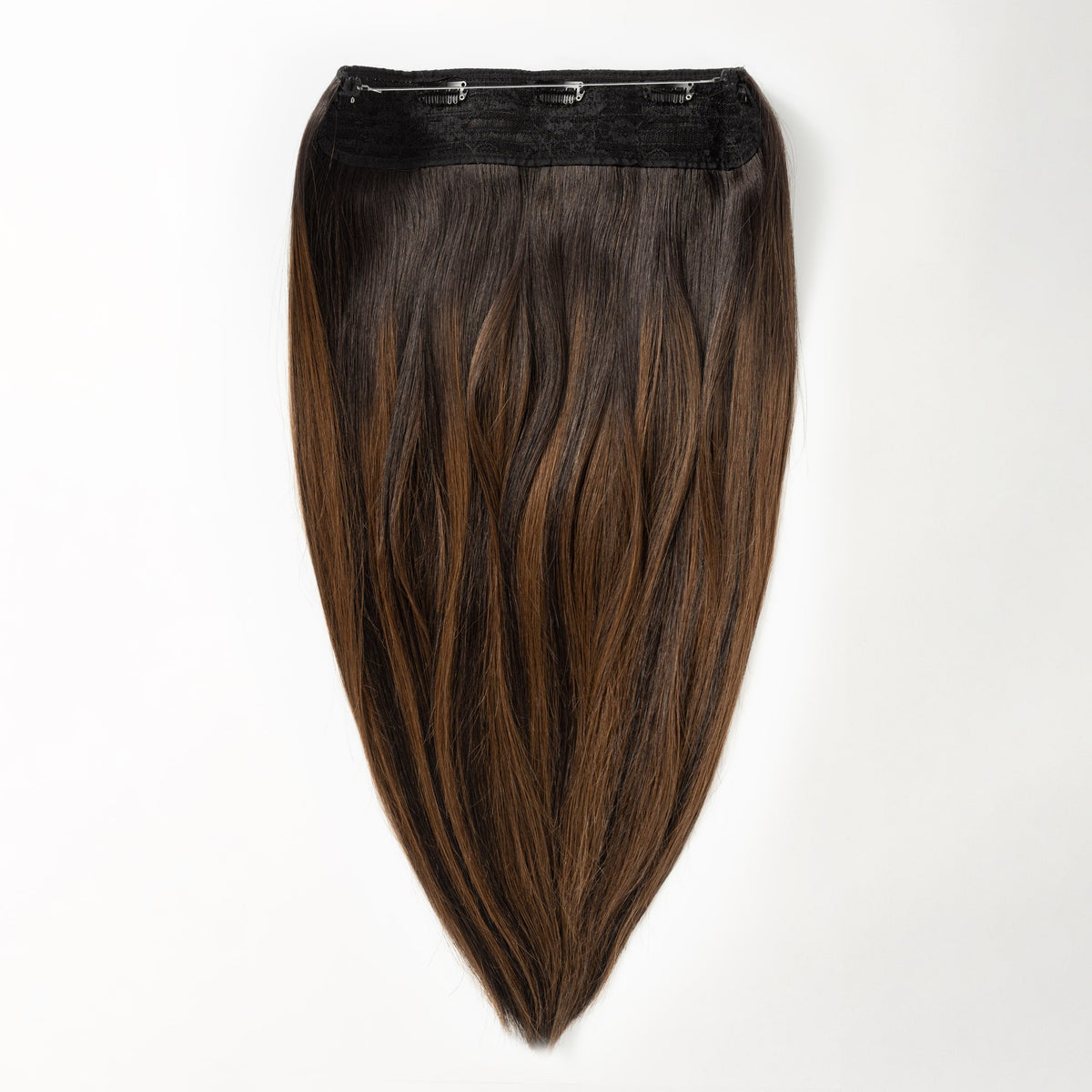 Classic halo - Dark Chocolate Brown Balayage 1A+4