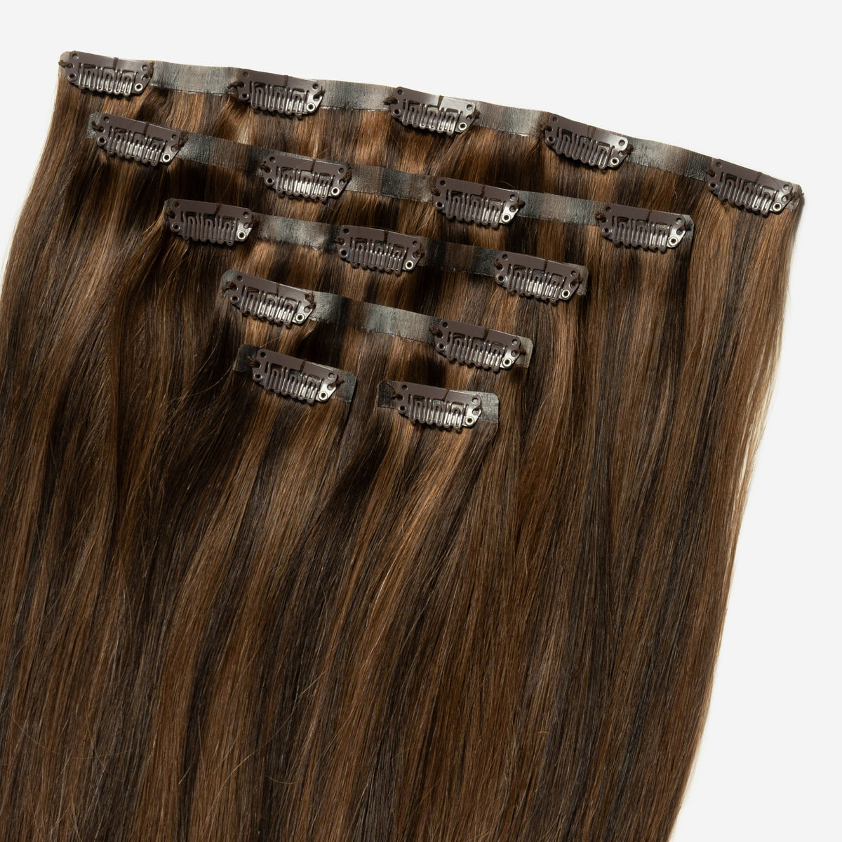 Invisible clip in - Dark Chocolate Brown Mix 1B/4
