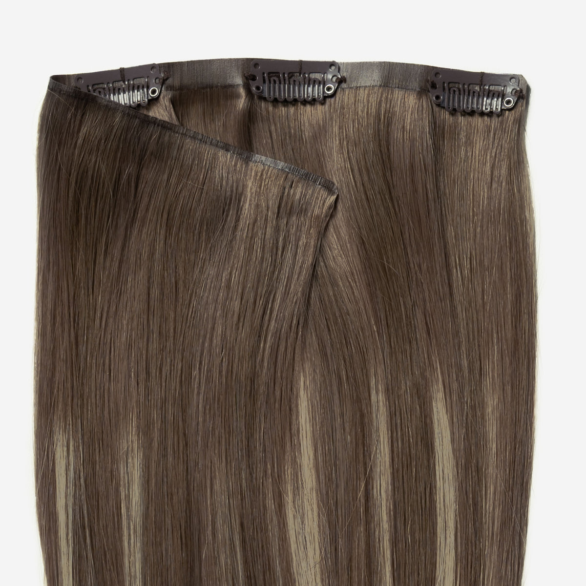 Invisible clip in - Ash Brown Balayage 2C+5B
